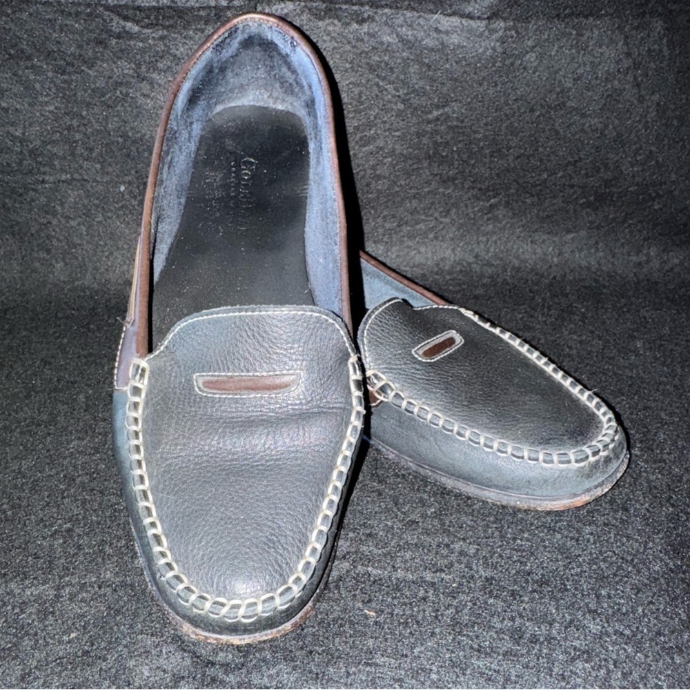 Vintage Black Soft Leather COLE HAAN Penny Loafer Slip On Shoes Womens 6